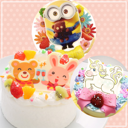 一番人気♪<br> お好きなキャラクターの写真をケーキに！